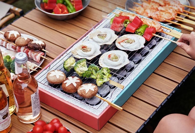 Portable camping grill 10 01