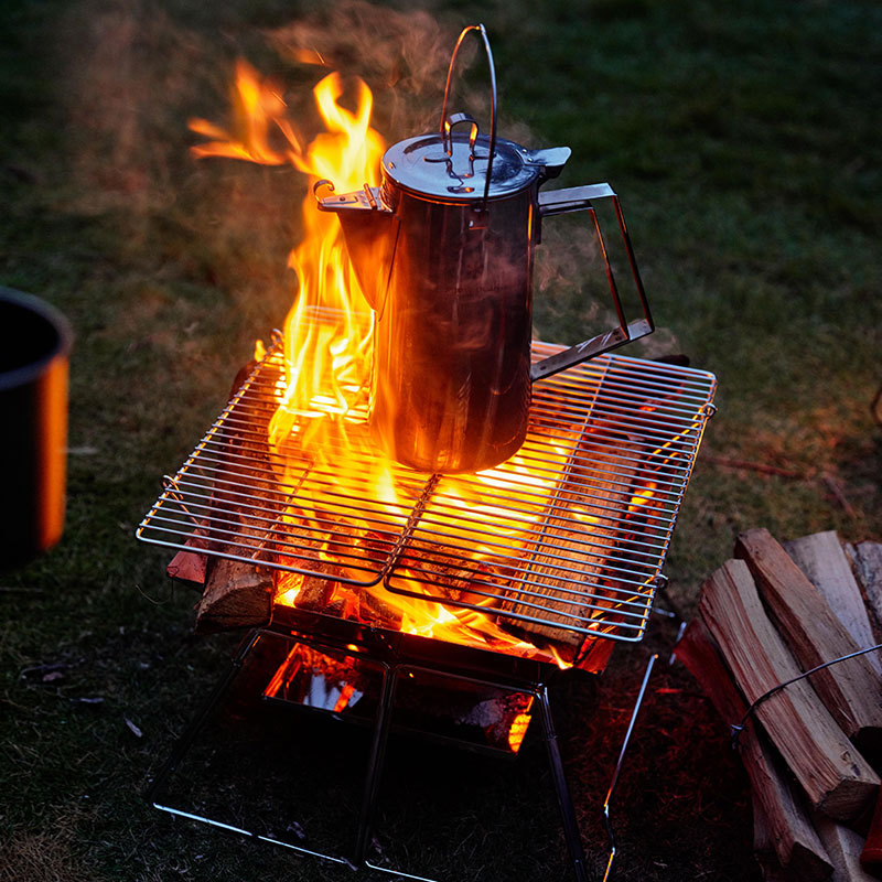 Stainless steel folding barbecue grill 7