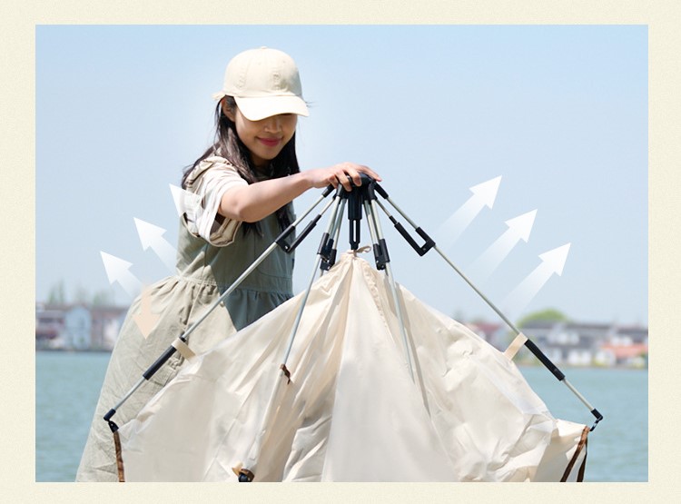 Automatic quick-opening rainproof picnic tent 36