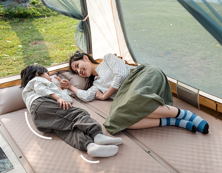 Camping moisture-proof splicing sleeping pad 49 02