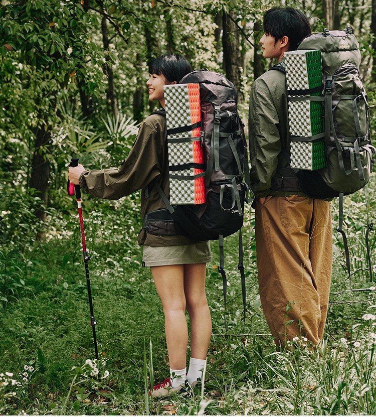 Portable non-slip hiking folding walking stick 46