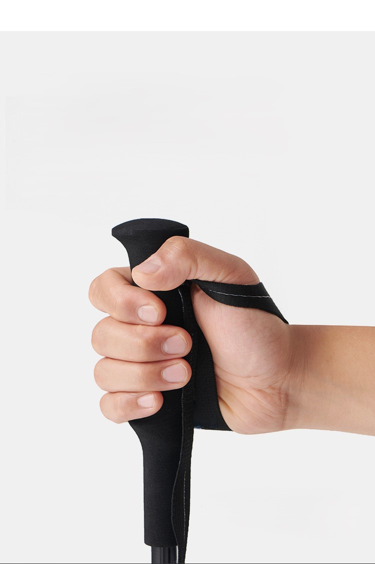 Portable non-slip hiking folding walking stick 46 02