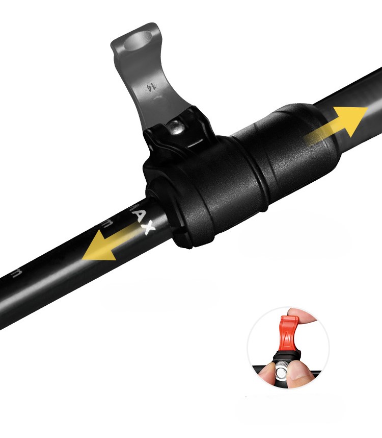 Portable non-slip hiking folding walking stick 46